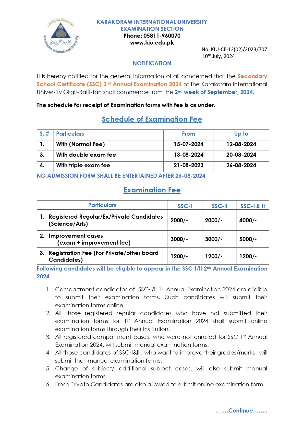 Secondary School Certificate (SSC) 2nd Annual Examination 2024 Page 1